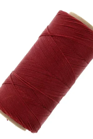 Bobine de fil ciré Linhasita pour micro macramé 0.75 mm - Dark Red (44) x228m Più Venduto