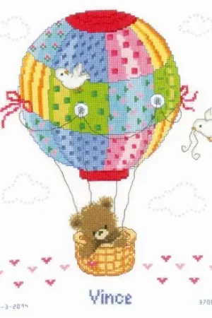 kit ricamo a punto croce - Mongolfiera - Vervaco Scelto Dai Clienti
