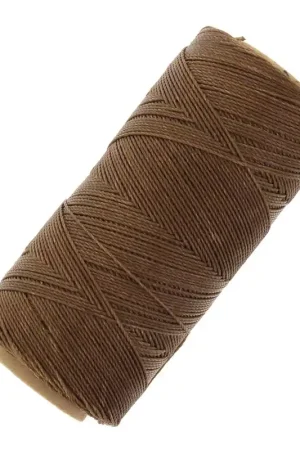 Bobine de fil ciré Linhasita pour micro macramé 0.75 mm - Caramel Brown (362) x228m Prezzo Ridotto