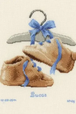 Professionale kit ricamo a punto croce - Le mie prime scarpe - Vervaco