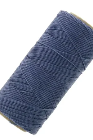 Bobine de fil ciré Linhasita pour micro macramé 0.75 mm - Denim (1037) x228m Professionale