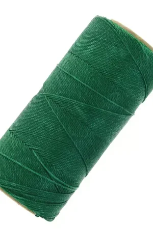 Bobine de fil ciré Linhasita pour micro macramé 0.75 mm - Dark Green (87) x228m Offerta Limitata