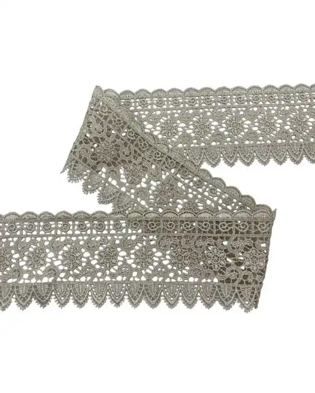 Passamaneria Macrame Pizzo Punta Ricamo Fiore Biscotto Alto 7 Cm Offerta Lampo