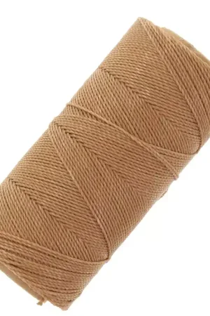 Bobine de fil ciré Linhasita pour micro macramé 1 mm - Cinnamon (Palha) x168m Compra Oggi Stesso