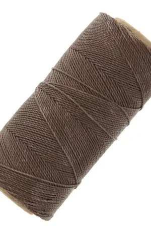 Popolare Bobine de fil ciré Linhasita pour micro macramé 1 mm - Cèdre (511) x168m