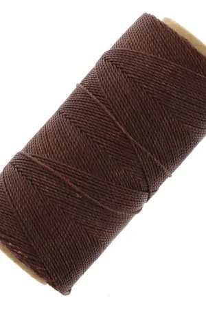 Bobine de fil ciré Linhasita pour micro macramé 1 mm - Acajou (515) x168m Super Prezzo