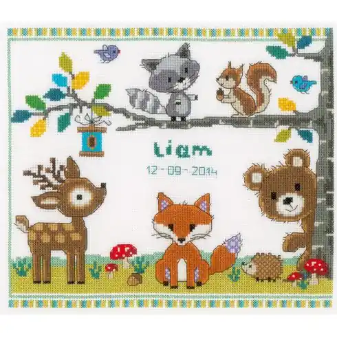 Consegna Rapida kit ricamo a punto croce - Animali della foresta I - Vervaco