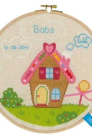 Ordina Subito Kit per ricamo a punto croce con tamburo - Casa - Vervaco