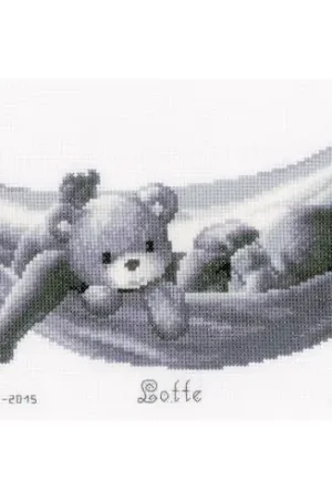 kit ricamo a punto croce - Bambino in amaca - Vervaco Vendita Finale