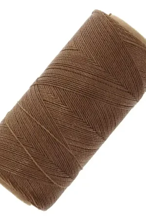 Compra Oggi Stesso Bobine de fil ciré Linhasita pour micro macramé 0.5 mm - Bois (21) x335m
