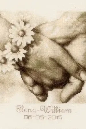 kit ricamo a punto croce - Sposini - Vervaco Di Tendenza