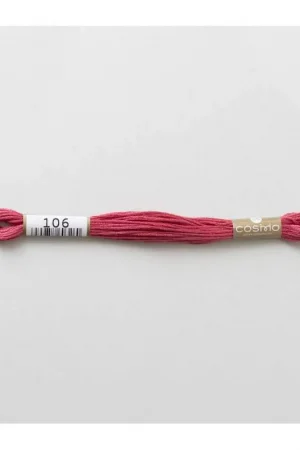 106 COSMO - Filo da ricamo giapponese COSMO - Mouliné Size 25 in cotone a 6 capi Occasione