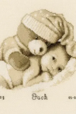 Super Prezzo kit ricamo a punto croce - Bambino con orsacchiotto - Vervaco