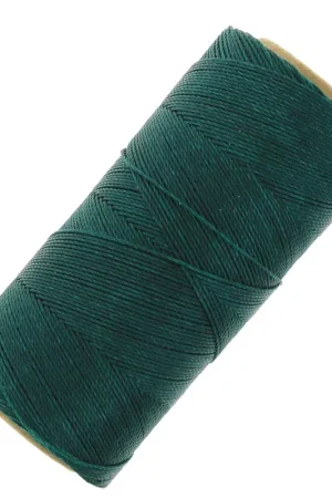 Affare Bobine de fil ciré Linhasita pour micro macramé 0.75 mm - Emeraude (386) x228m