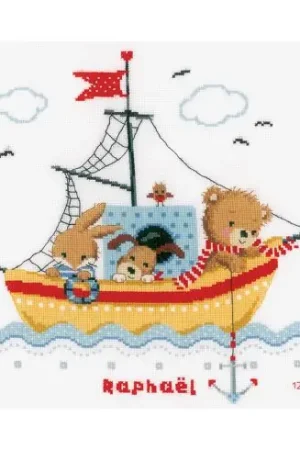 Promo Stagionale kit ricamo a punto croce - Barca a vela - Vervaco