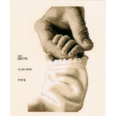 kit ricamo a punto croce - Felicità del bambino - Vervaco Must-Have