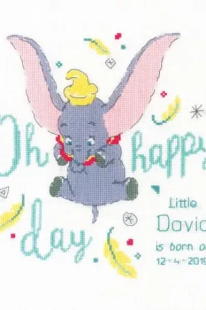 kit ricamo a punto croce - Dumbo oh happy day - Vervaco Quantità Limitata
