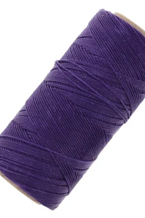 A Buon Prezzo Bobine de fil ciré Linhasita pour micro macramé 0.75 mm - Purple (332) x228m