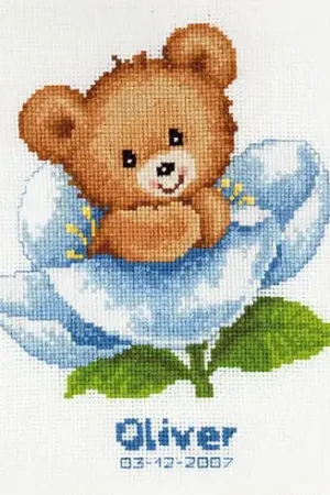 Prezzo Scontato kit ricamo a punto croce - Nascita fiore - Vervaco