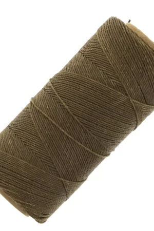 Bobine de fil ciré Linhasita pour micro macramé 0.75 mm - Kaki (222) x228m Promo Stagionale