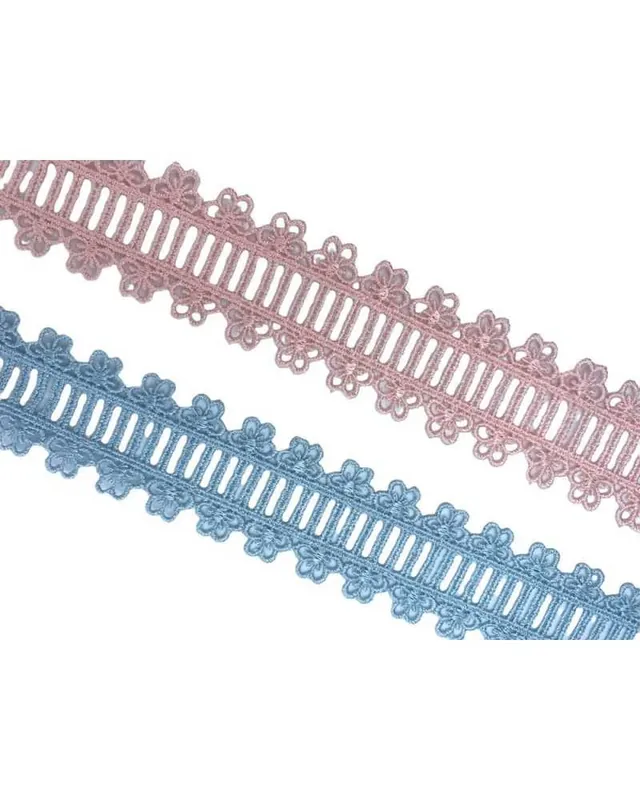Passamaneria Pizzo Passanastro Ricamo Fiorellino Tramezzo Macramè Alto 3 Cm Pagamento Sicuro