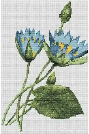 kit ricamo a punto croce - I loto blu - Yumatex Più Venduto