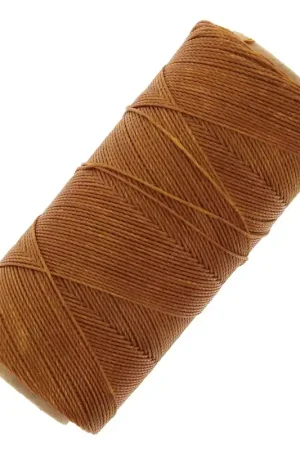 Di Tendenza Bobine de fil ciré Linhasita pour micro macramé 0.75 mm - Camel Brown (498) x228m