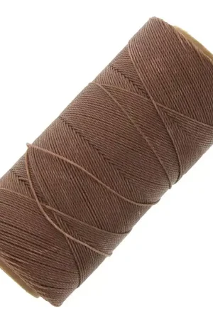 Più Venduto Bobine de fil ciré Linhasita pour micro macramé 0.75 mm - Sable (214) x228m
