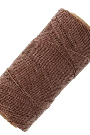 Prezzo Scontato Bobine de fil ciré Linhasita pour micro macramé 0.75 mm - Noisette (567) x228m