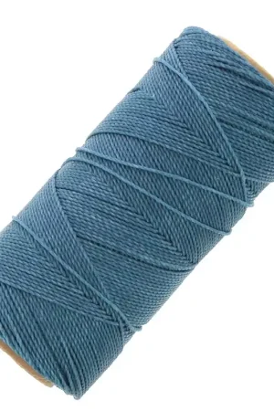 Bobine de fil ciré Linhasita pour micro macramé 0.5 mm - Bleu capri (226) x335m Promozione Esclusiva