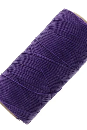Bobine de fil ciré Linhasita pour micro macramé 0.5 mm - Dark Purple (369) x335m Subito Disponibile