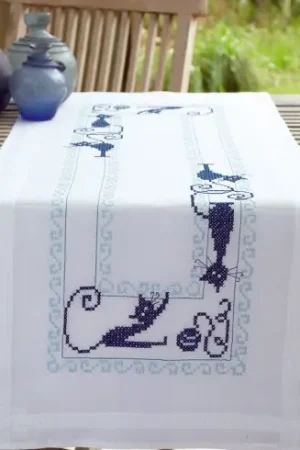 Kit runner da ricamare - Gatti birichini - Vervaco Acquista Ora