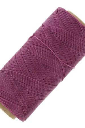 Offerta Speciale Bobine de fil ciré Linhasita pour micro macramé 0.5 mm - Prune (360) x335m