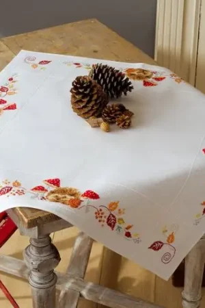 Kit tovaglia da ricamo - Porcospino con fungo - Vervaco Economico