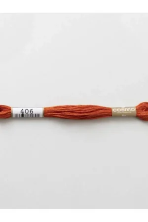 Spedizione Gratuita 406 COSMO - Filo da ricamo giapponese COSMO - Mouliné Size 25 in cotone a 6 capi