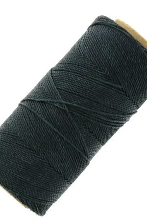 Bobine de fil ciré Linhasita pour micro macramé 1 mm - Bleu d'Orage (202) x168m Prezzo Basso