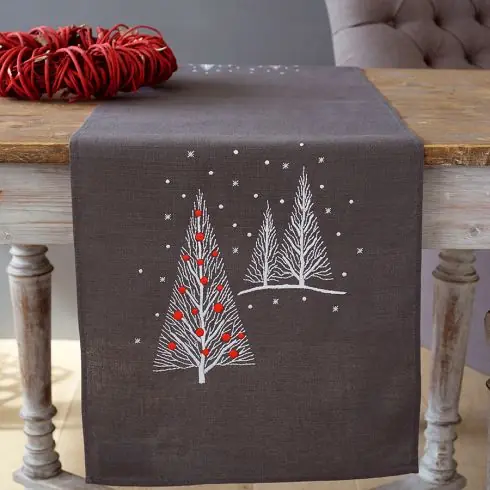 Kit runner da ricamare - Albero di Natale da ricamare - Vervaco Saldi