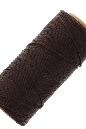 Occasione Bobine de fil ciré Linhasita pour micro macramé 1 mm - Café (496) x168m