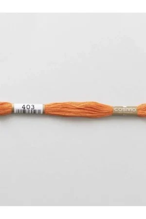 403 COSMO - Filo da ricamo giapponese COSMO - Mouliné Size 25 in cotone a 6 capi Prezzo Di Fabbrica