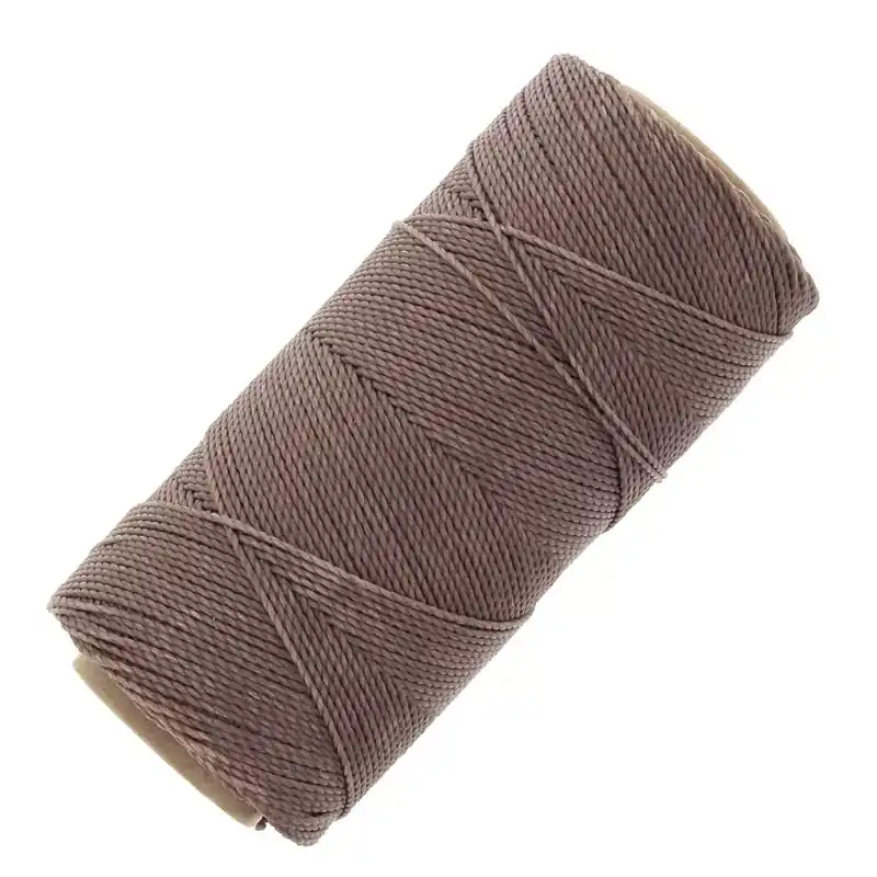 Novità Bobine de fil ciré Linhasita pour micro macramé 1 mm - Taupe (366) x168m