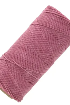 Promo Stagionale Bobine de fil ciré Linhasita pour micro macramé 1 mm - Dusty Rose (962) x168m