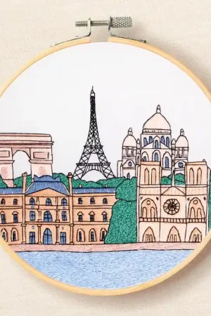 Kit da Ricamo Tradizionale - Monumenti Parigini - DMC Popolare