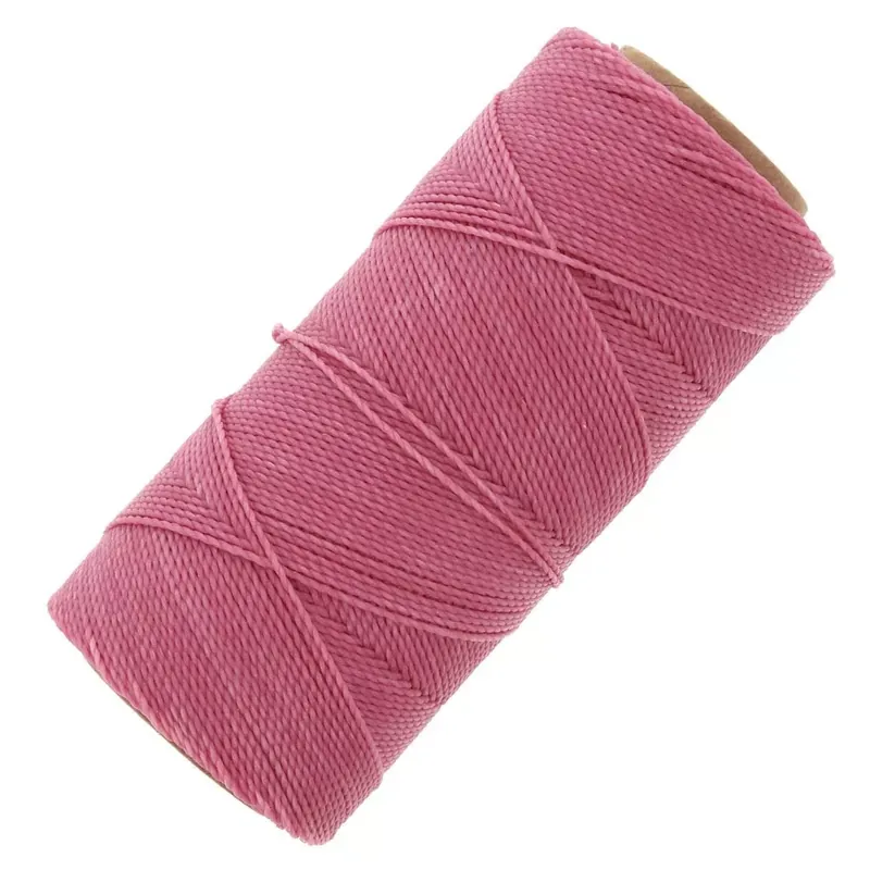 Bobine de fil ciré Linhasita pour micro macramé 1 mm - Candy Pink (629) x168m Consegna Rapida