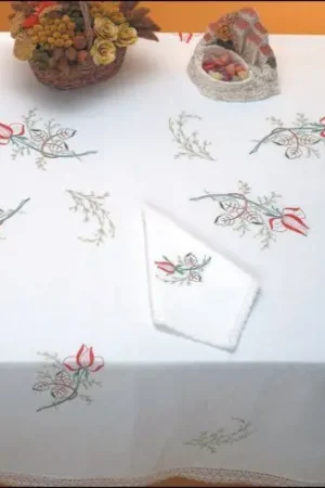 Ordina Subito Tovaglia da ricamo - rosa - Luc Créations