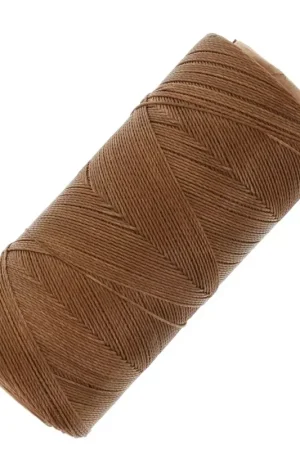Bobine de fil ciré Linhasita pour micro macramé 0.5 mm - Marron Terre (666) x335m Offerta