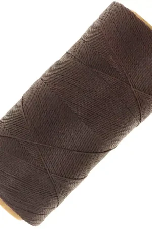 Nuova Collezione Bobine de fil ciré Linhasita pour micro macramé 0.5 mm - Smoky Purple (211) x335m