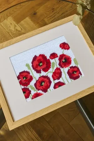 Kit di Tappezzeria - Campo di Papaveri - DMC Compra Oggi Stesso