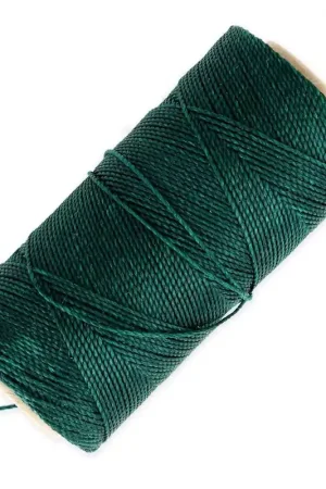 Bobine de fil ciré Linhasita pour micro macramé 0.5 mm - Emeraude (386) x335m Ordina Subito
