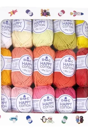 Pacco di 30 Gomitoli DMC Happy Cotton Promo Stagionale