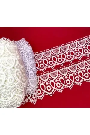 Passamaneria Pizzo Macramè Merletto Forma Cuore Alto 6 Cm Pagamento Sicuro